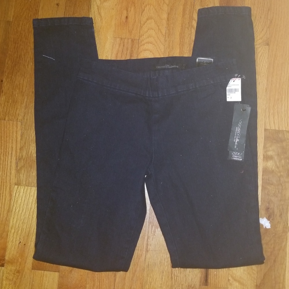 Vigoss Collectn 360° Stretch Denim Leggings NWT